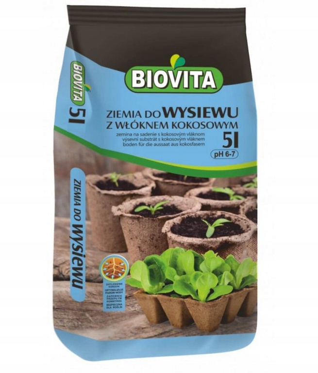 Ziemia Do Wysiewu z Włóknem Kokosowym Biovita 5L (1)